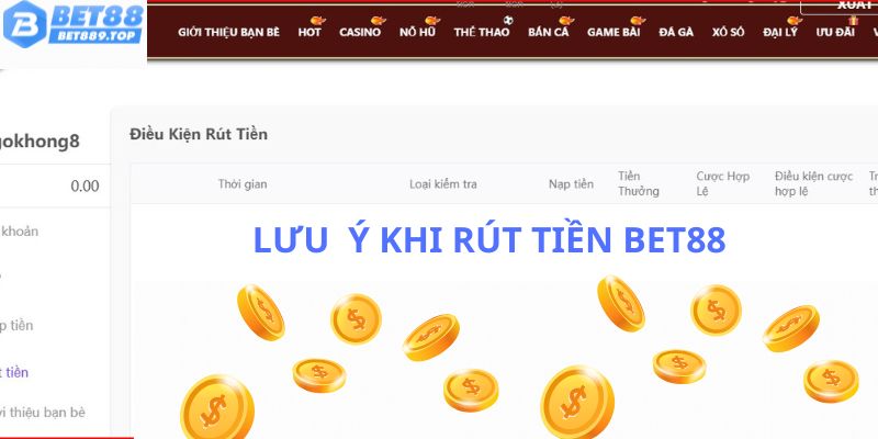 Vài điểm cần chú ý trong quá trình rút tiền