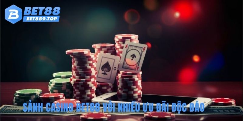 Sảnh casino BET88 với nhiều ưu đãi độc đáo